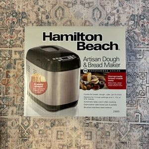 Never opened Hamilton Beach Artisan Dough and Bread Maker
